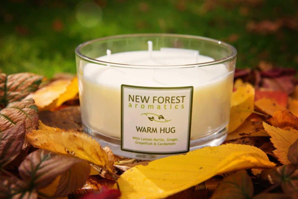 Warm Hug extra large candle from New Forest Aromatics