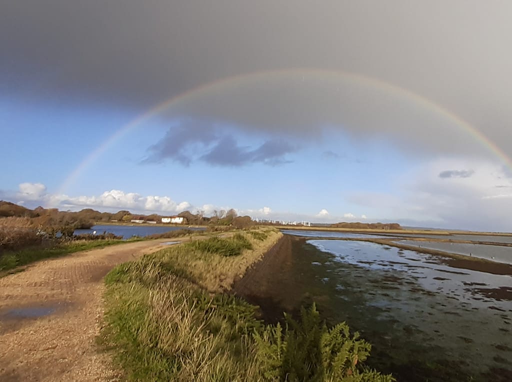 rainbow over Lymington
