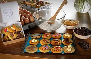 freshly made unique cookies