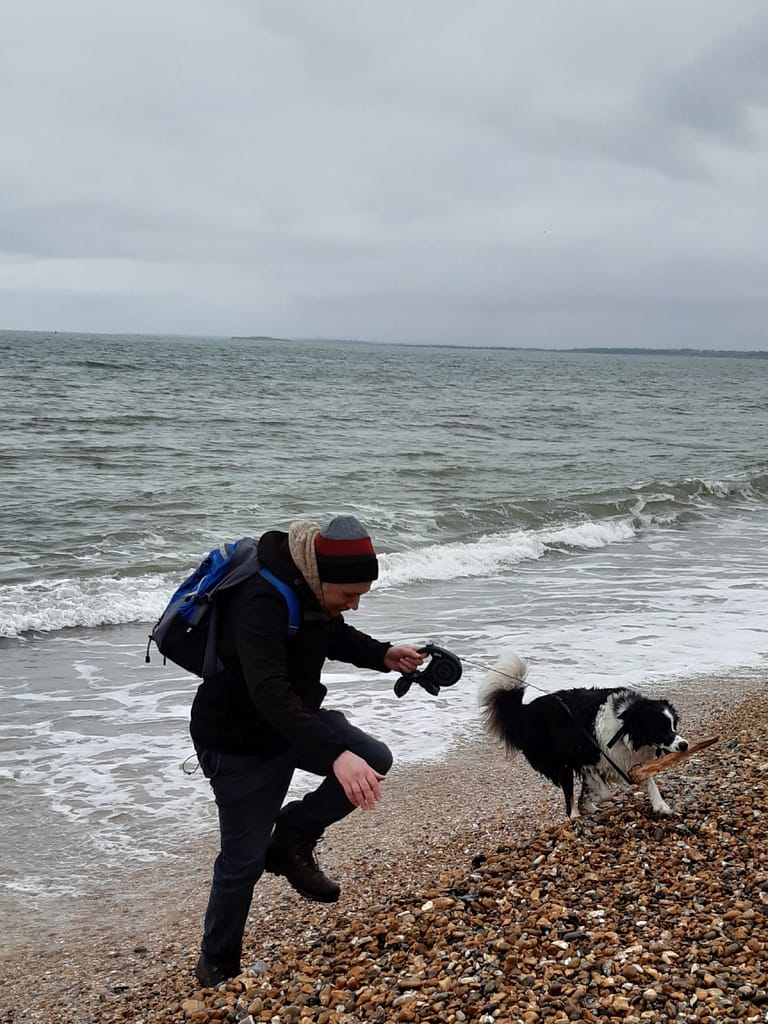 winter fun on Hurst Spit