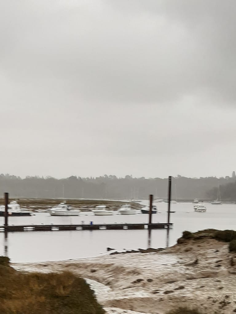 mudflats at Bucklers Hard at low tide