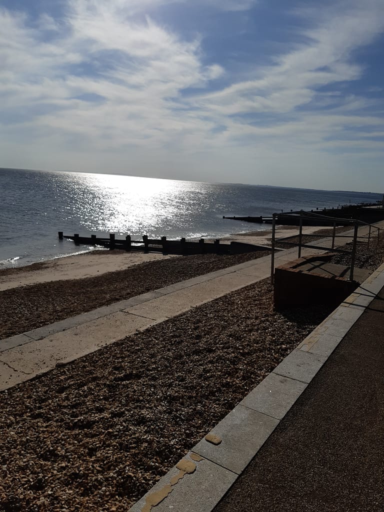 sunset at Milford On Sea