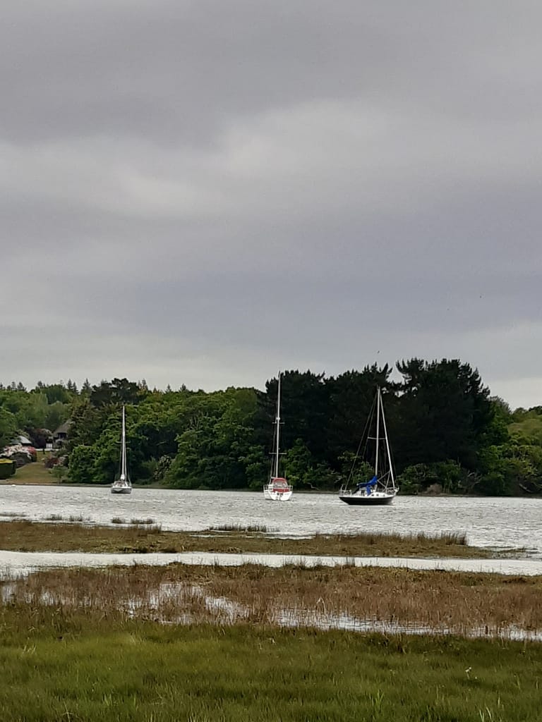 yachts on the river