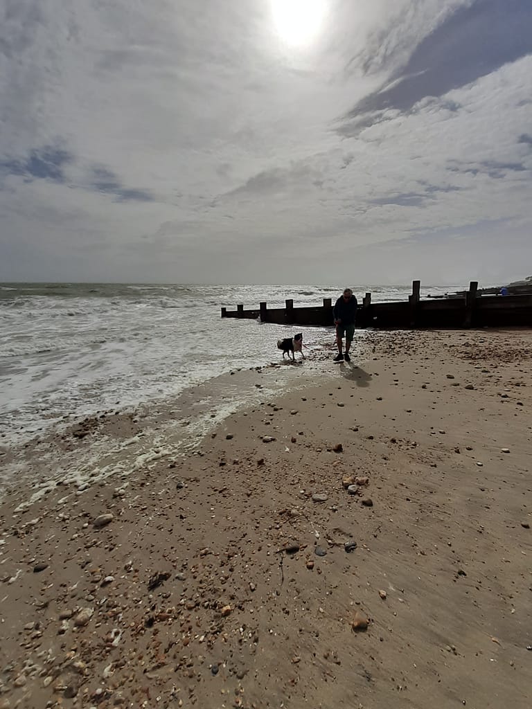 winter skies over Milford On Sea