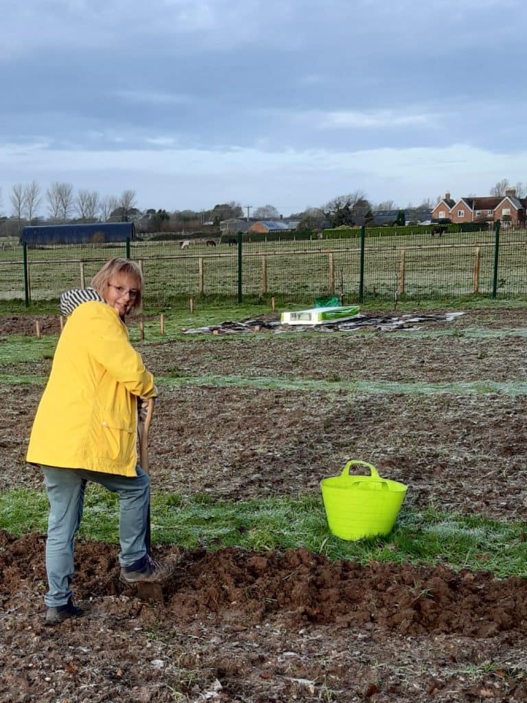 frosty muddy digging