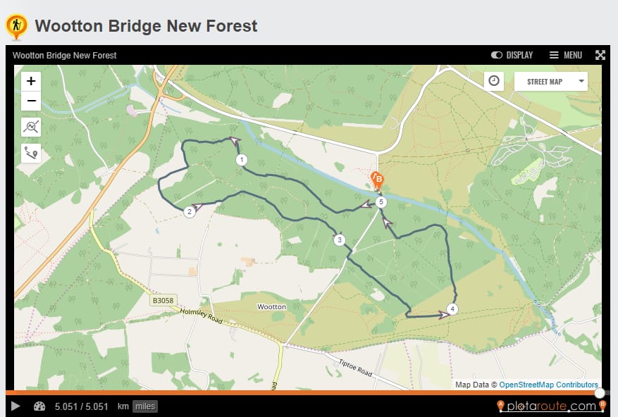 Circular walk at Wootton Bridge